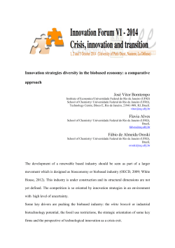 Innovation strategies diversity in the biobased economy: a comparative approach