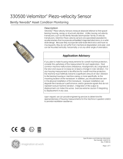 330500 Velomitor Piezo-velocity Sensor * Bently Nevada* Asset Condition Monitoring