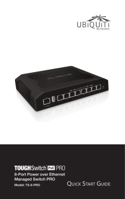 8-Port Power over Ethernet Managed Switch PRO Model: TS-8-PRO