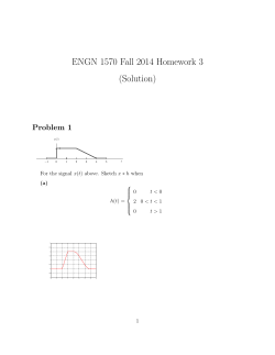 ENGN 1570 Fall 2014 Homework 3 (Solution) Problem 1
