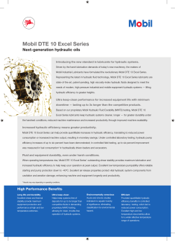 Mobil DTE 10 Excel Series Next-generation hydraulic oils
