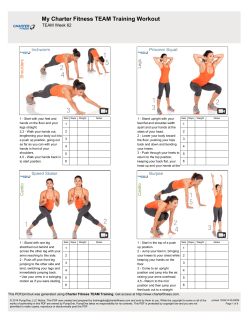 My Charter Fitness TEAM Training Workout TEAM Week 62 Inchworm Prisoner Squat