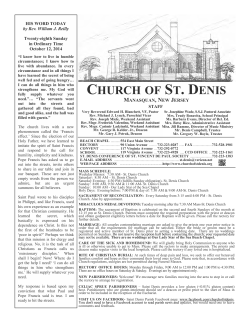 HIS WORD TODAY Twenty-eighth Sunday in Ordinary Time