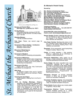 St. Michael&rsquo;s Parish Family