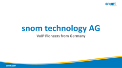 snom technology AG VoIP Pioneers from Germany
