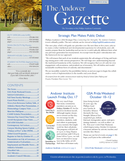 Gazette The Andover