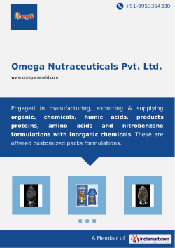 Omega Nutraceuticals Pvt. Ltd.