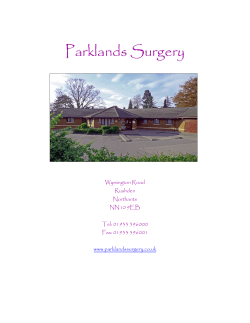 Parklands Surgery  Wymington Road Rushden