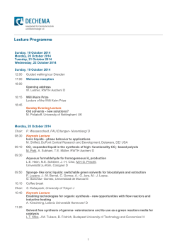 Lecture Programme