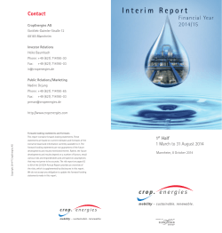 I n t e r i m   R... Contact Financial Year 2014/15