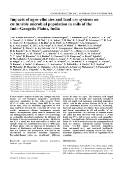 Impacts of agro-climates and land use systems on Indo-Gangetic Plains, India