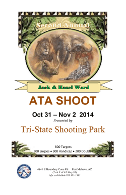 ATA SHOOT Tri-State Shooting Park Oct 31 – Nov 2  2014