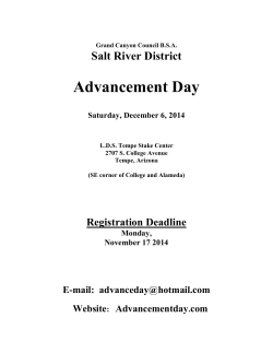 Advancement Day Salt River District