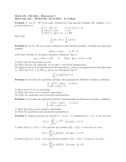 Math 126 - Fall 2014 - Homework 5 Hard copy due:
