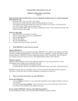 Package leaflet: Information for the user PREZISTA 800 mg film-coated tablets
