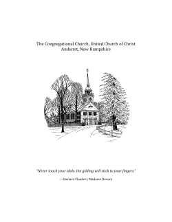 The Congregational Church, United Church of Christ Amherst, New Hampshire