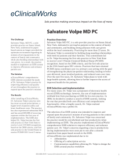 Salvatore Volpe MD PC Practice Overview