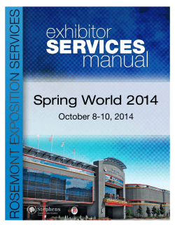 Spring World 2014 October 8-10, 2014
