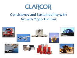 Consistency and Sustainability with Growth Opportunities