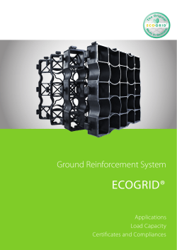 ECOGRID® Ground Reinforcement System Applications Load Capacity
