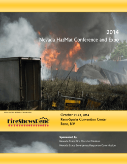2014 Nevada HazMat Conference and Expo  October 21-23, 2014