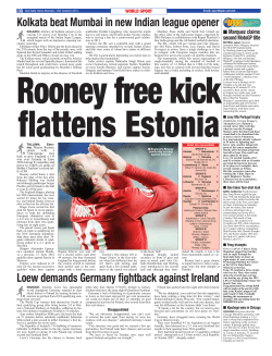 Rooney free kick flattens Estonia