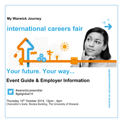 international careers fair Your future. Your way... Event Guide &amp; Employer Information