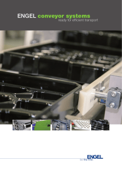 ENGEL conveyor systems ready for efficient transport
