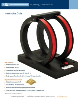 Helmholtz Coils  — Flux Measurement Technology