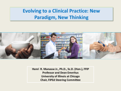 Evolving to a Clinical Practice: New Paradigm, New Thinking
