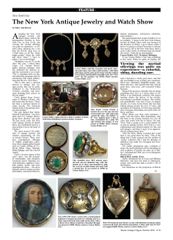 A The New York Antique Jewelry and Watch Show - FEATURE -