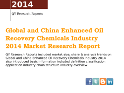 2014 Global and China Enhanced Oil  Recovery Chemicals Industry  2014 Market Research Report