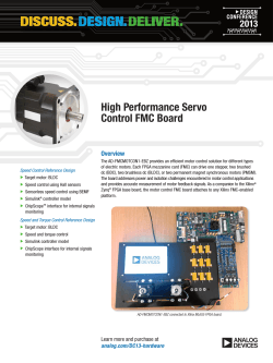 High Performance Servo Control FMC Board Overview