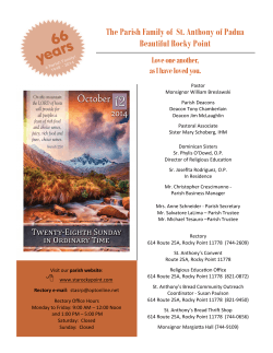 The Parish Family of  St. Anthony of Padua