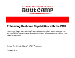 Enhancing Real-time Capabilities with the PRU