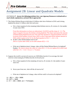 Assignment	2B:	Linear	and	Quadratic	Models