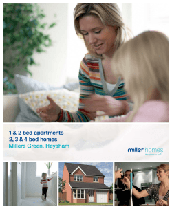 1 &amp; 2 bed apartments 2, 3 &amp; 4 bed homes