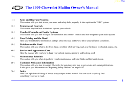 The 1999 Chevrolet Malibu Owner’s Manual - yellow blue