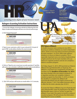 HR 360° Halogen eLearning Activation Instructions Covering every degree of your resource needs