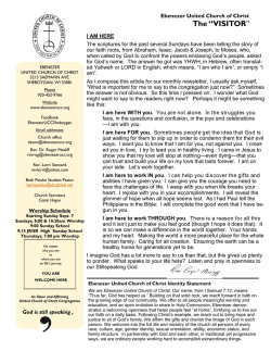 The &ldquo;VISITOR Ebenezer United Church of Christ