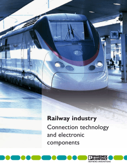 Railway industry Connection technology and electronic components