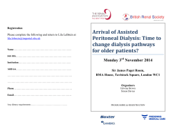 Arrival of Assisted Peritoneal Dialysis: Time to change dialysis pathways for older patients?