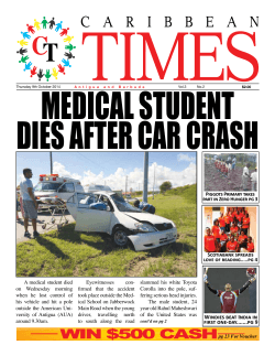MEDICAL STUDENT DIES AFTER CAR CRASH
