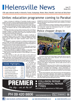 Unitec education programme coming to Parakai