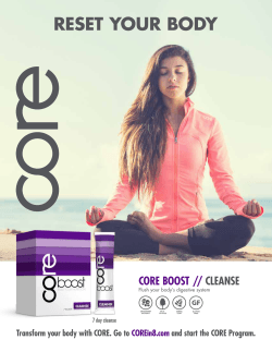 RESET YOUR BODY CORE BOOST // CLEANSE