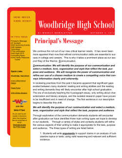 Woodbridge High School Principal’s Message