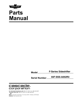 c Parts Manual cascade