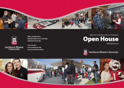 Open House Welcome to Northern Illinois University’s #NIUOpenHouse