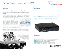 Optical Sensing Instrument | si255 Key Features! Description!