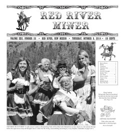 RED RIVER MINER Volume XXII, Number 25